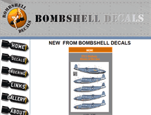 Tablet Screenshot of bombshelldecals.com